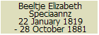 Beeltje Elizabeth Speciaannz