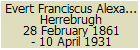 Evert Franciscus Alexander Herrebrugh