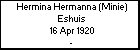 Hermina Hermanna (Minie) Eshuis