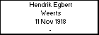 Hendrik Egbert Weerts