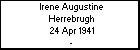 Irene Augustine Herrebrugh