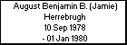 August Benjamin B. (Jamie) Herrebrugh